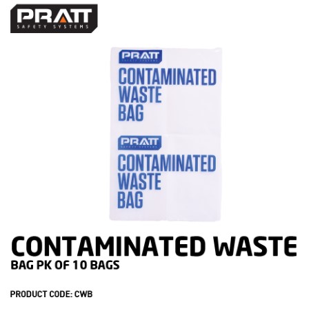 PRATT CONTAMINATED WASTE BAG PACK OF 10 BAGS